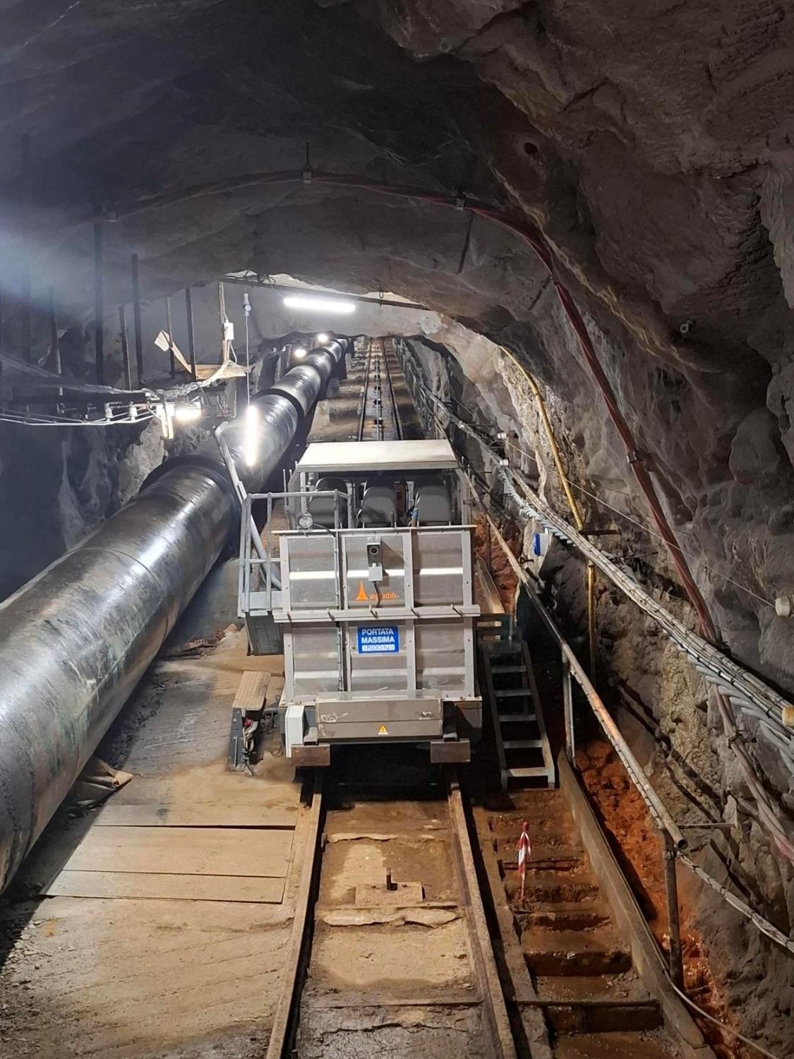 Rinasce il piano inclinato di Villa: revamping dell'impianto a servizio della centrale idroelettrica