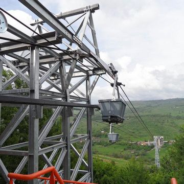 Material ropeway - Boteni, Romania